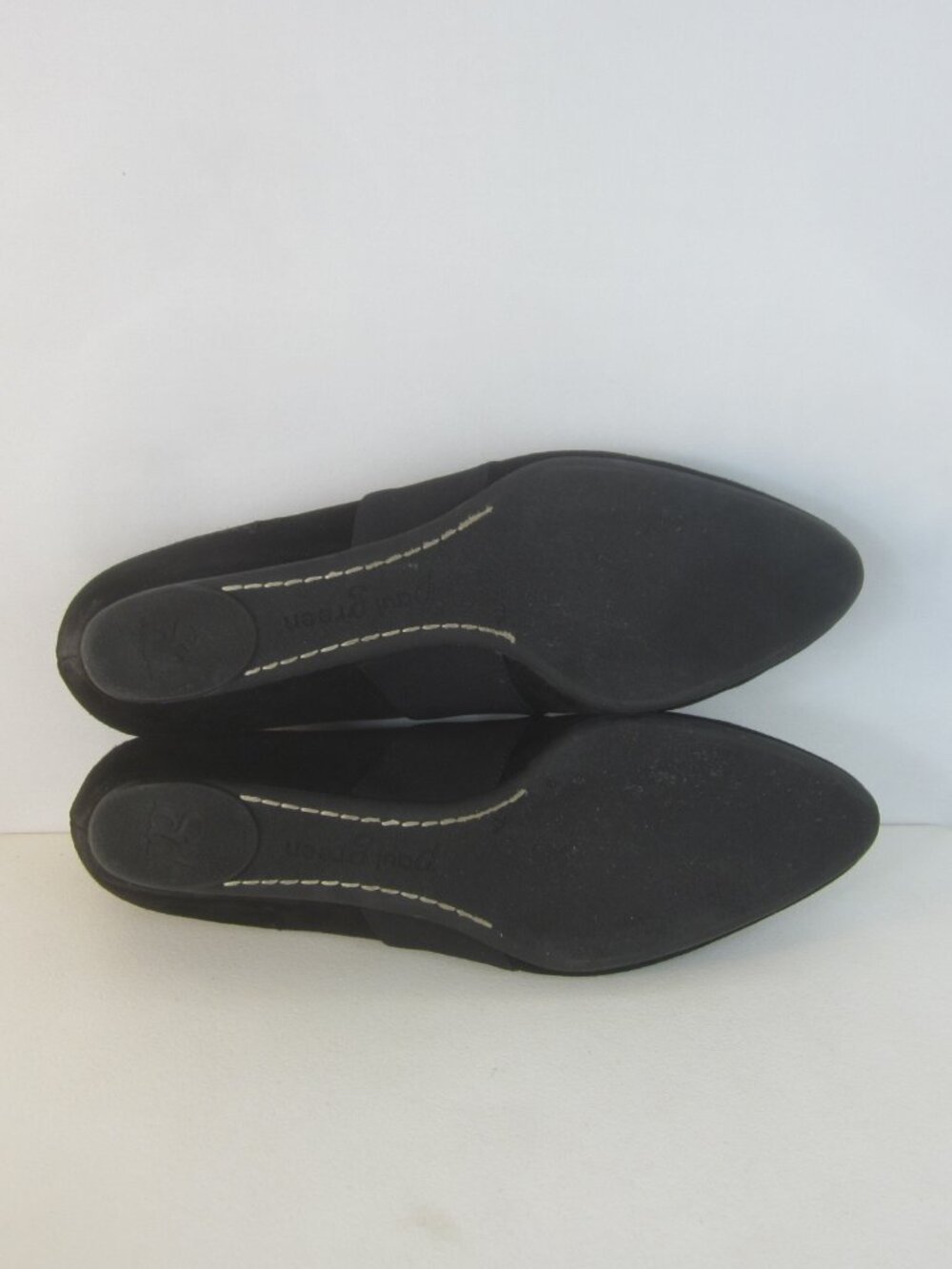 Paul Green Women 9.5 Black Suede Wedge Pumps Slip On Loafers Sparkle Austria - Picture 11 of 14